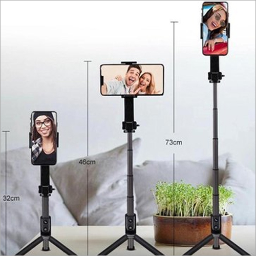 Bluetooth Selfie Stick - Top-Grade Material, Rotatable Design, Matte Black | Bluetooth Remote, Android Compatible, Lightweight & Portable