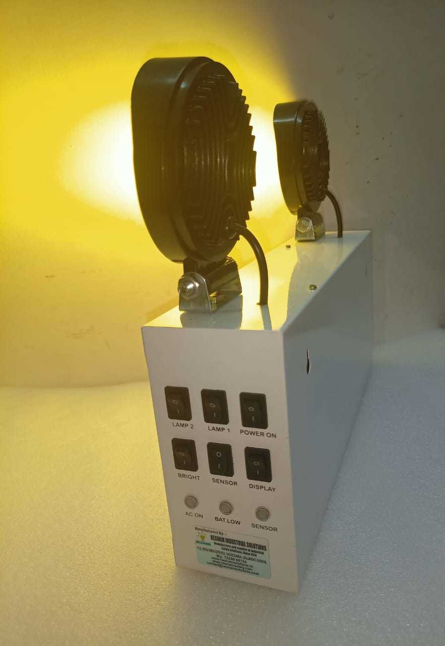 Emergency Exit Led Yellow Light - 230v Ac Input, 4.5 Ah Battery Backup For 4 Hours | 1-year Warranty, 3 Kg Weight, Optimal Visibility