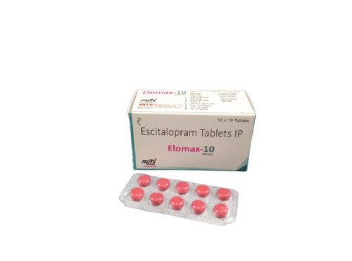 Escitalopram 10 mg Tablet - 10X10 Pack, Restores Serotonin Balance for Depression and Anxiety Relief