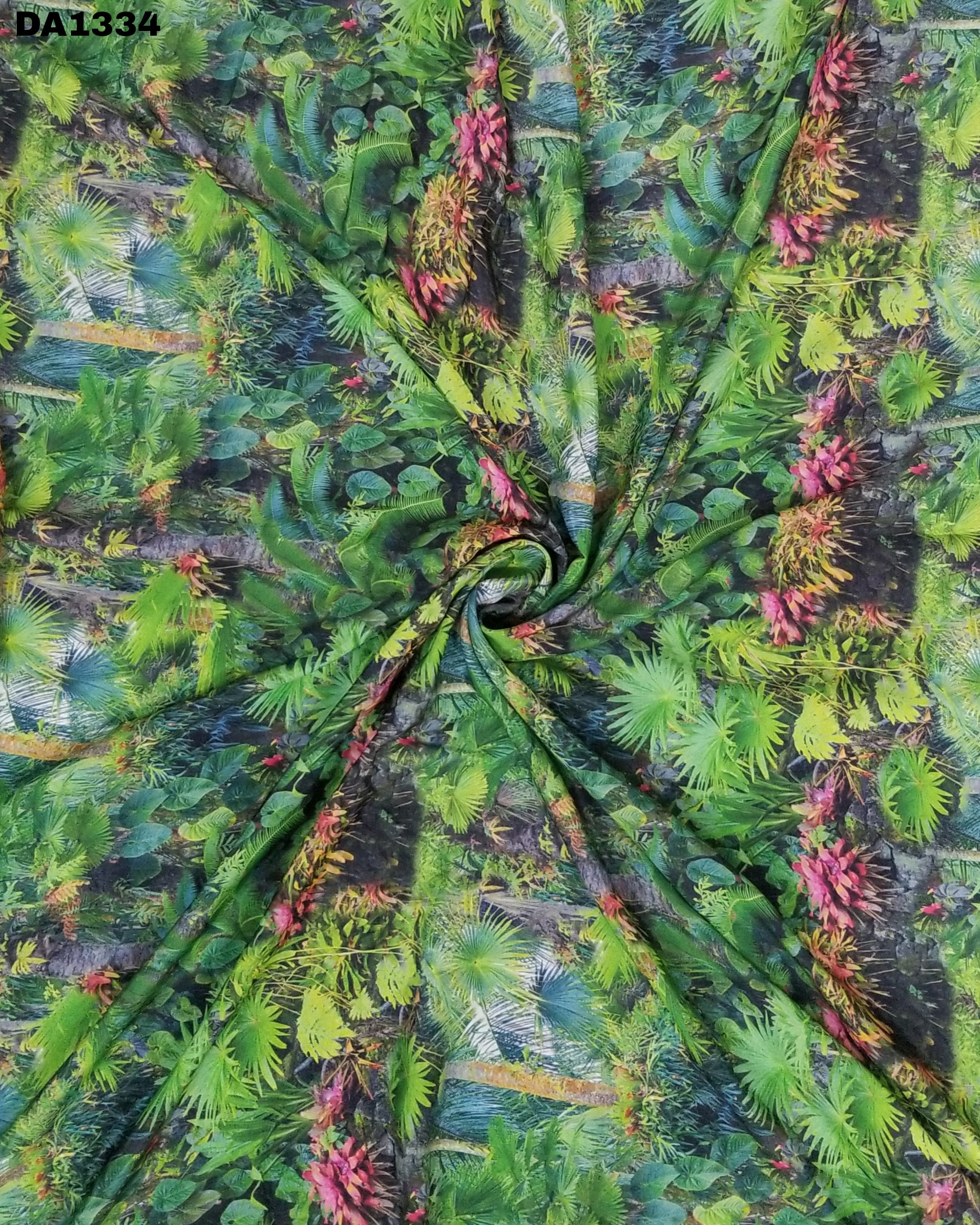 Washable Firozabad Silk Digital Print Fabric