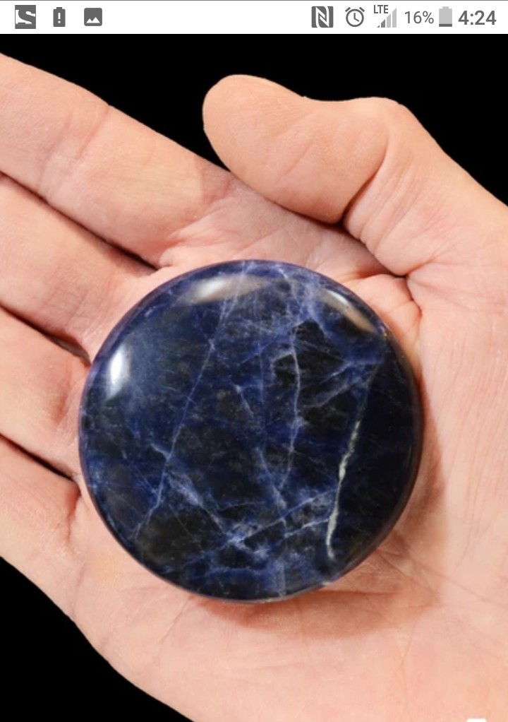 Art And Manufacturer Of Lapis Lazuli Hand Mirror Polish Slice And Coaster Crystallized Glass Stone