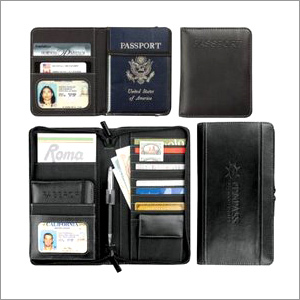 Multi Pocket Leather Passport Holder