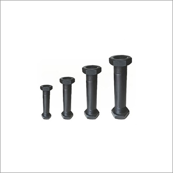 Stud Bolt - Steel, M10-M24 Thread Size, 50-200mm Length | Black Oxide Finish, Hexagon Head, Grade 8.8 & 10.9