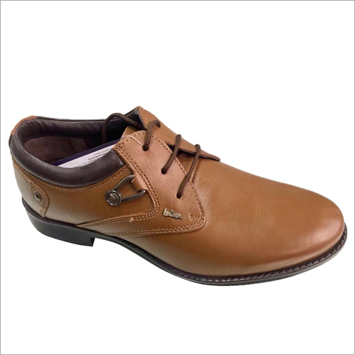 ब्राउन टैन लेदर ली कूपर शूज़