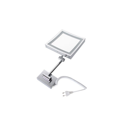 Pp Led (Light) Shaving & Makeup Mirror Square