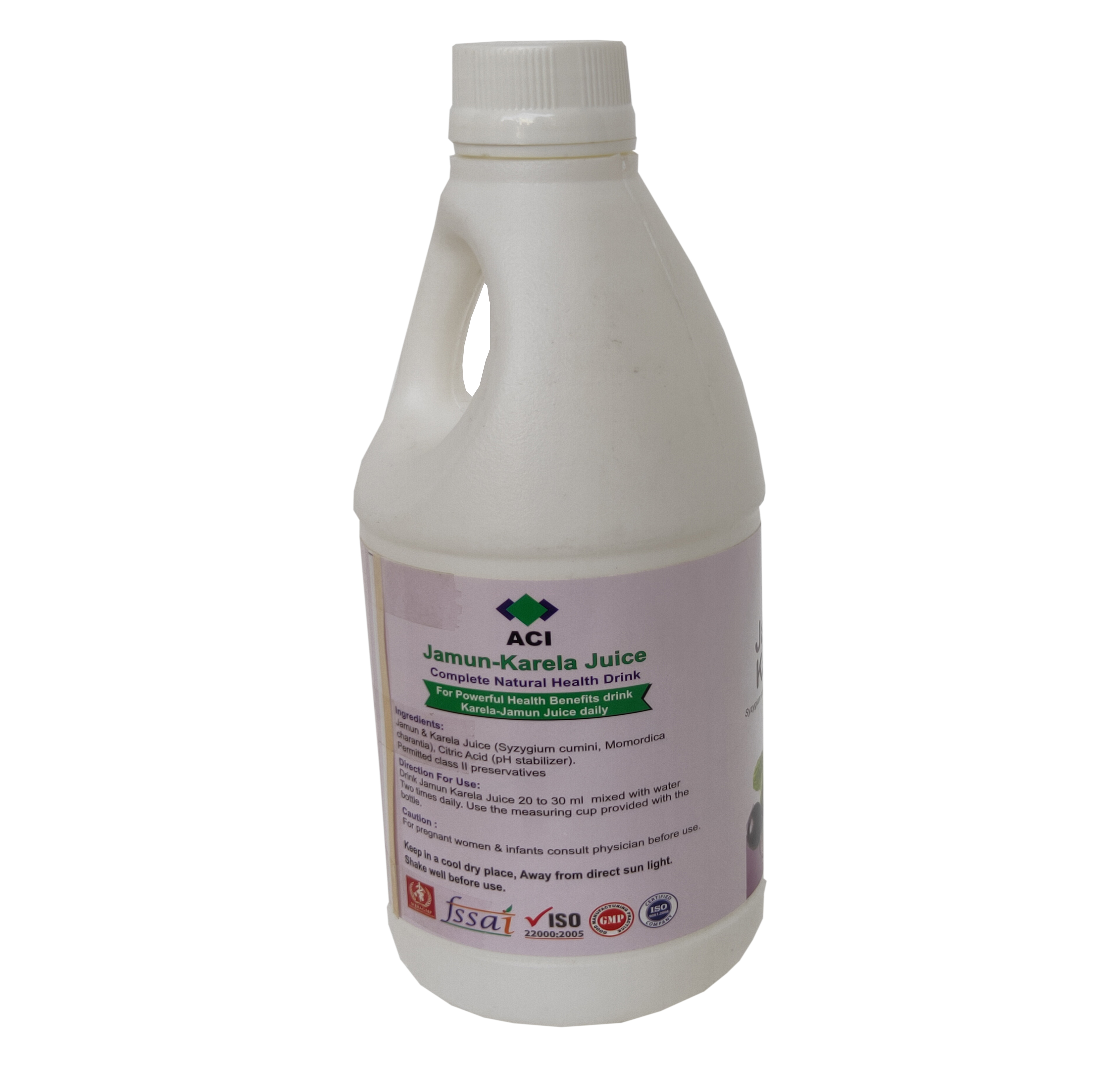 Aci Jamun Karela Herbal Juice Direction: Take 20-30 Ml Mixed With Water