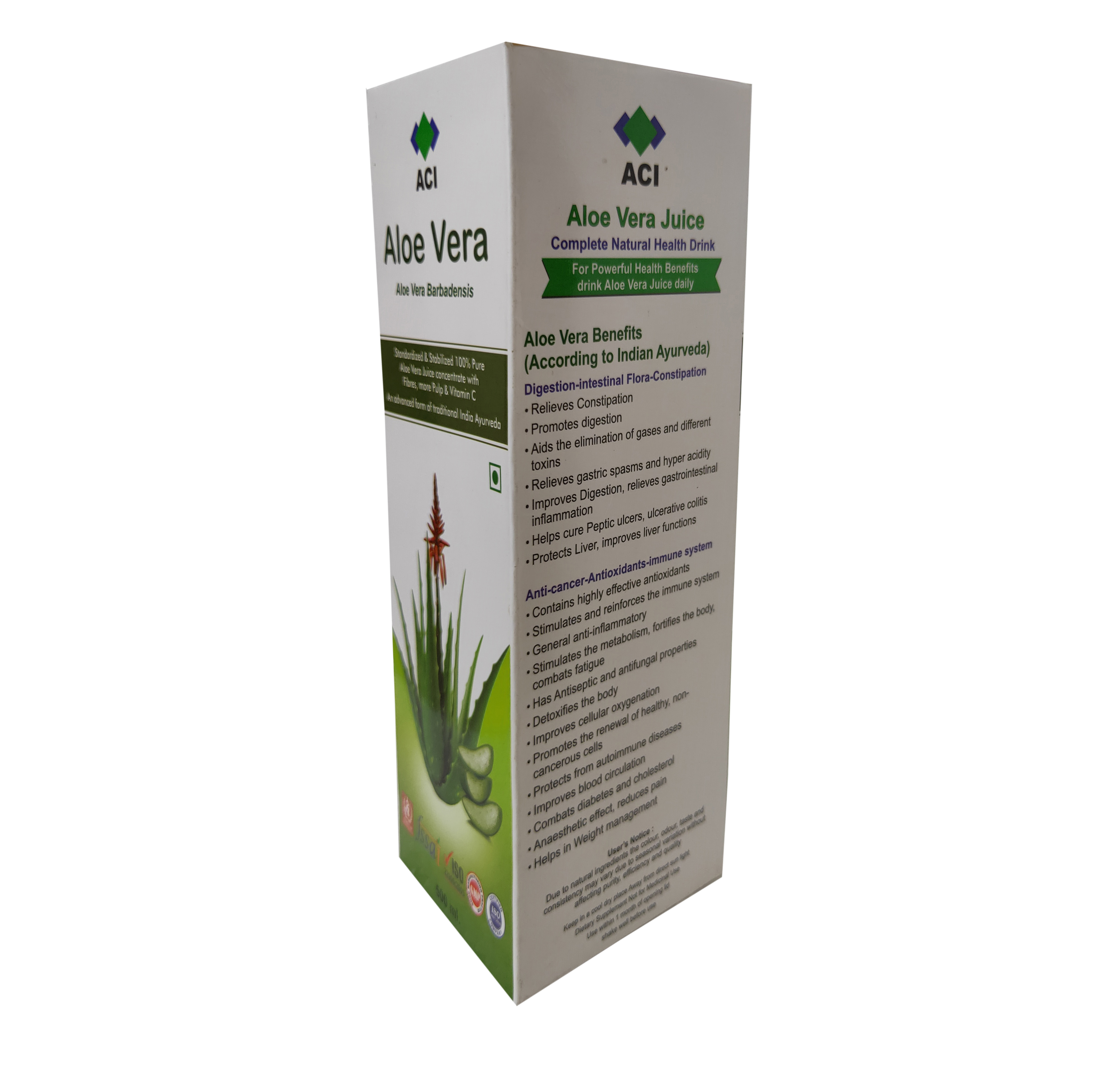 Aci Organic Aloe Vera Herbal Juice Direction: Take 30Ml Empty Stomach-  Twice A Day (Early Morning & Evening) Direction: Take 30ml Empty Stomach-  Twice A Day (early Morning & Evening) at 70.00