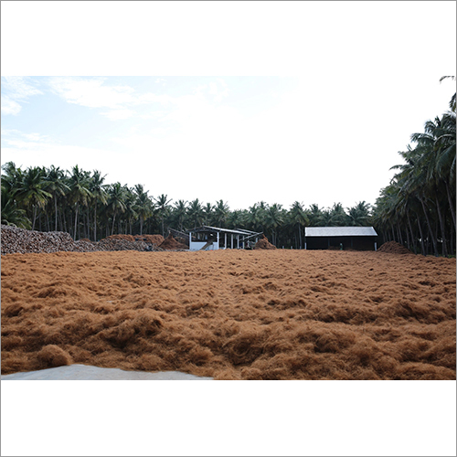 Natural Coir Fiber - Coconut Fiber Material, Golden Brown Color | Eco-friendly Attributes For Sustainable Applications