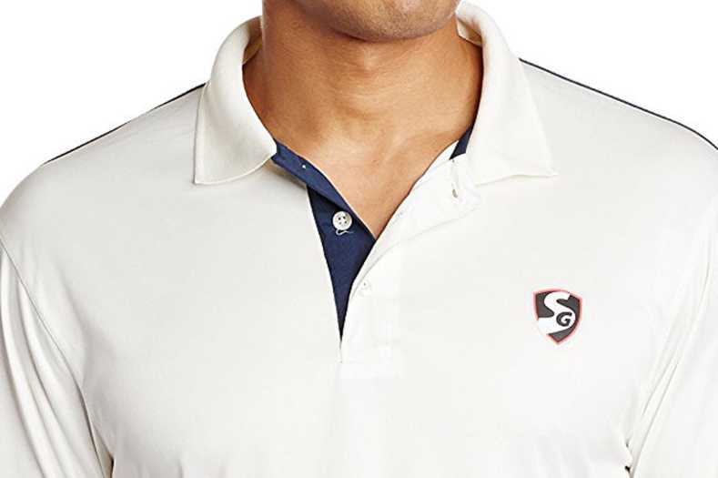 T Shirt - Cotton Blend, Various Sizes, White | Polo Collar, Long Sleeve, Breathable, Comfortable, Moisture-wicking, Soft Fabric