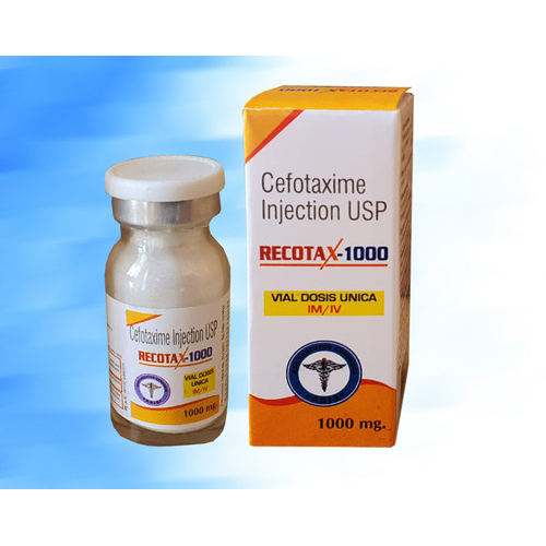 Cefotaxime Injection - 1000 mg Dosage | High-Purity Antibiotic Solution for Intravenous Administration