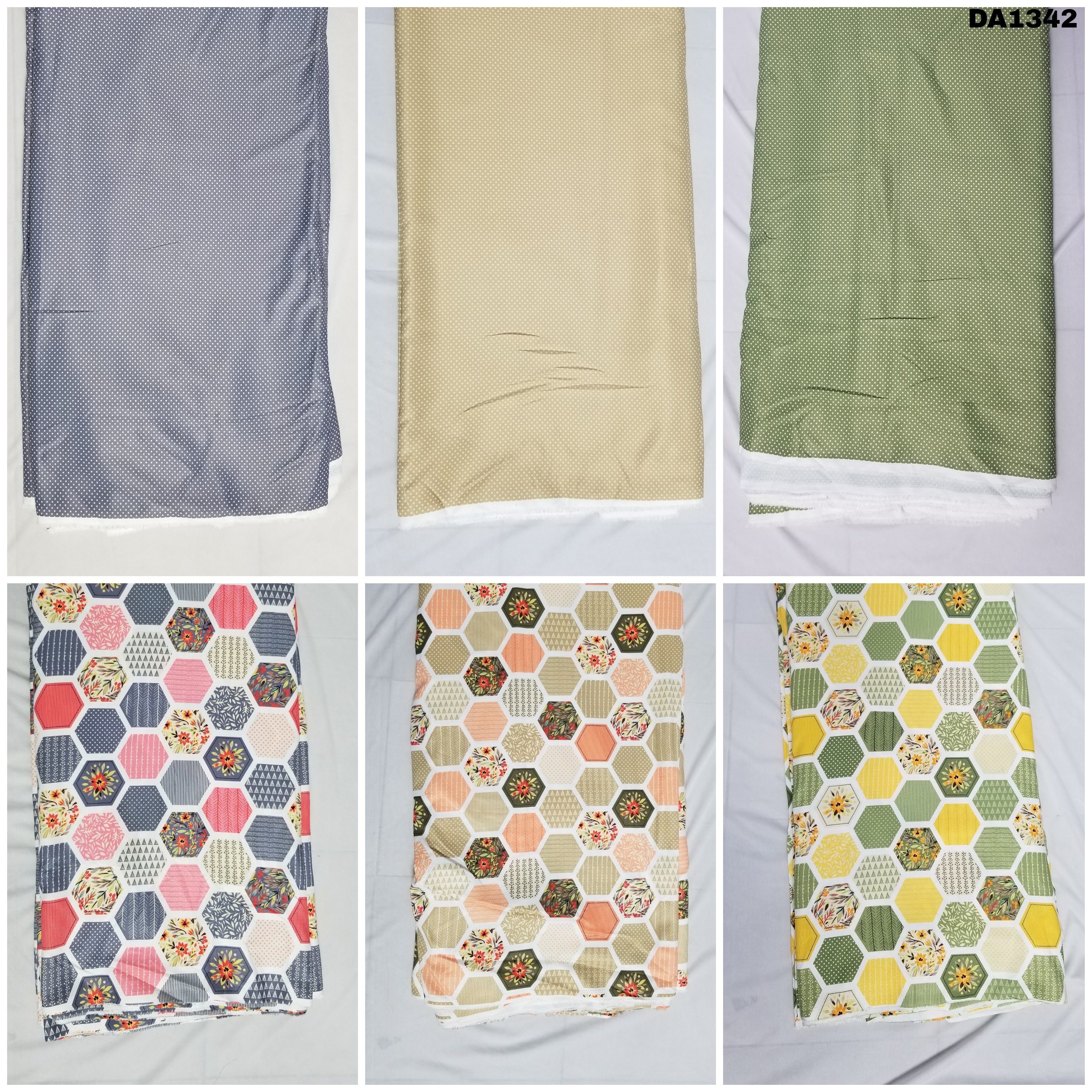 Silver Line Digital Print Fabric - 58 Inch Wide | Washable, Ideal For Garments, Vibrant Colors As Shown In Images