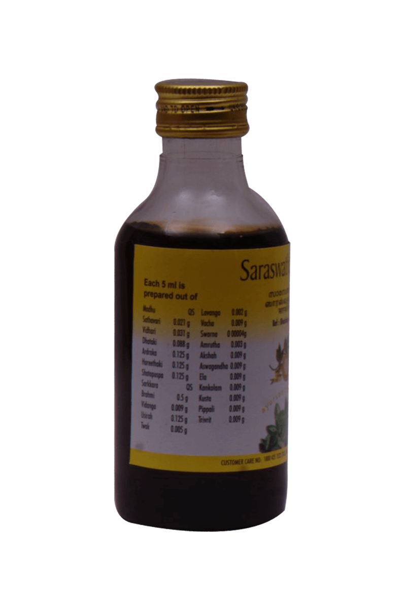 Saraswatharishtam - (Gold) 200ml Age Group: Suitable For All Ages