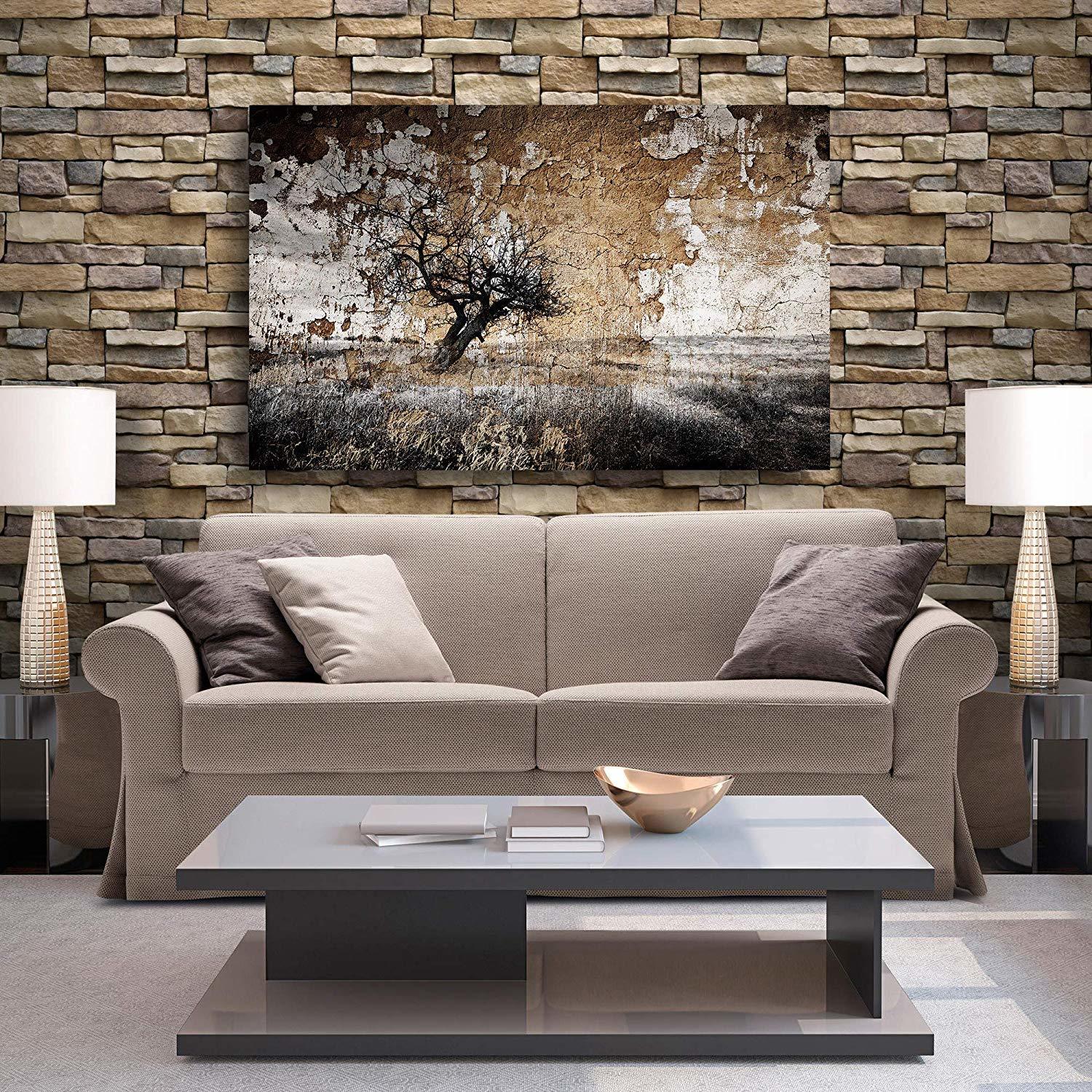 Non Woven Hh-3807 Non-woven Brick Wallpaper
