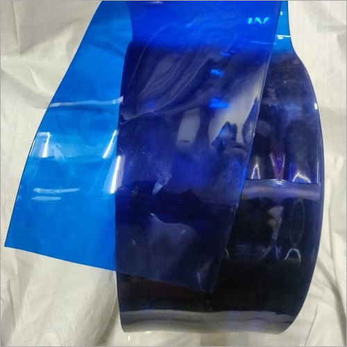Blue PVC Strip Curtain Roll - PVC Material, 200mm & 300mm Size, Versatile Blue Color, Ribbed Style | Ideal for Office and Home Partition Screens