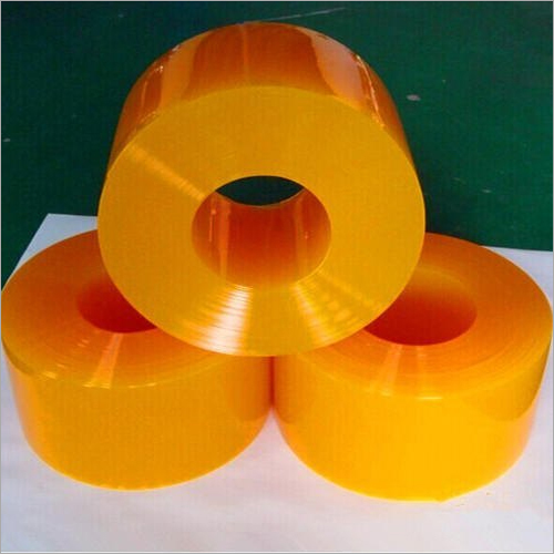 एम्बर येलो पीवीसी स्ट्रिप कर्टन