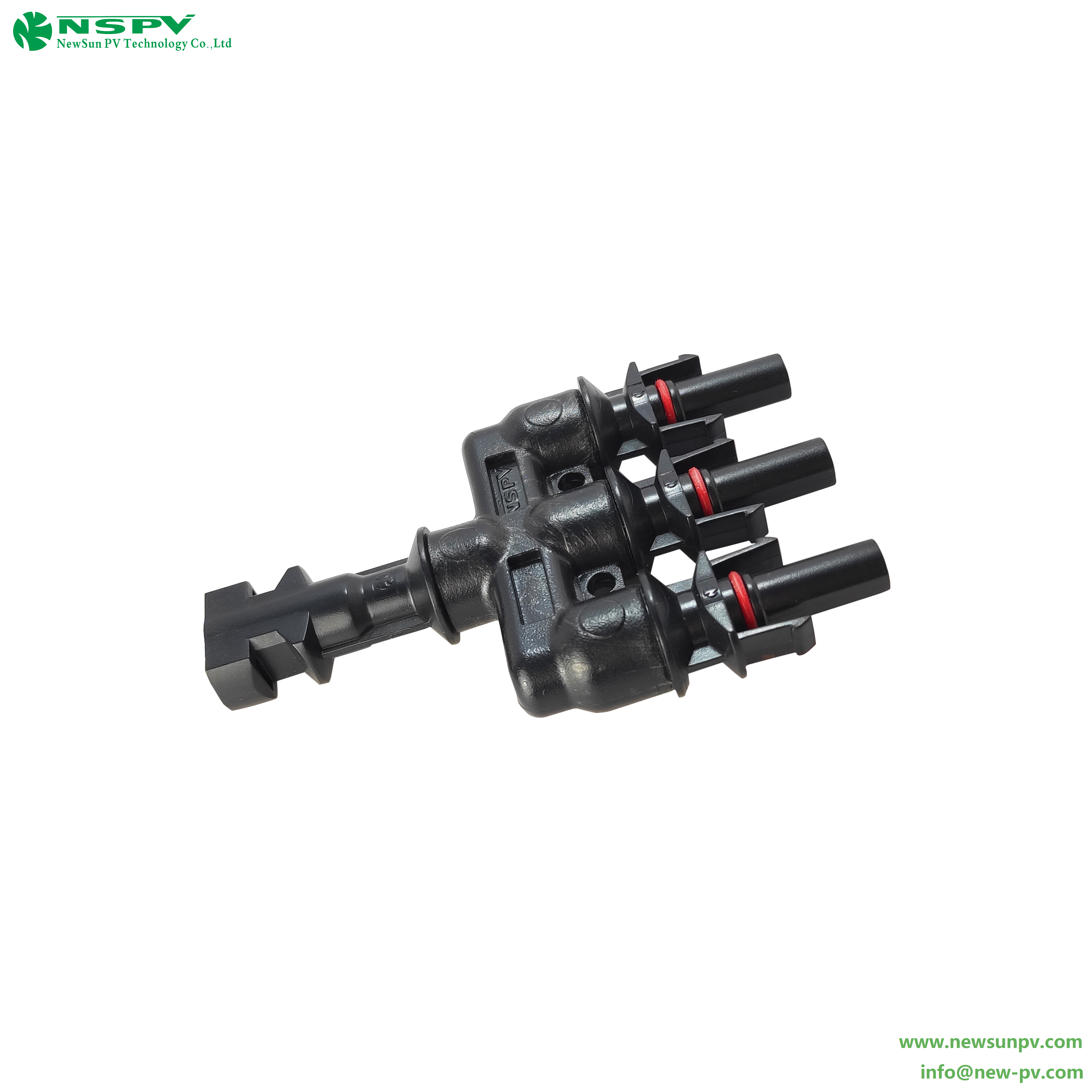 Ip67 Waterproof 3 To 1 Solar Branch Connectors 1000vdc 30a Pv4.0 Branch Connectors - Color: Black