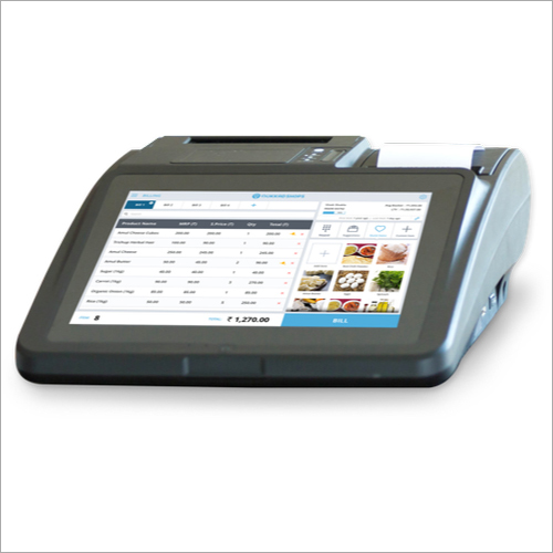 Shops NS Pro POS Billing Machine - Superior Metal, Semi-Automatic, Matte Black | Electric Power Supply, Ideal for Restaurants