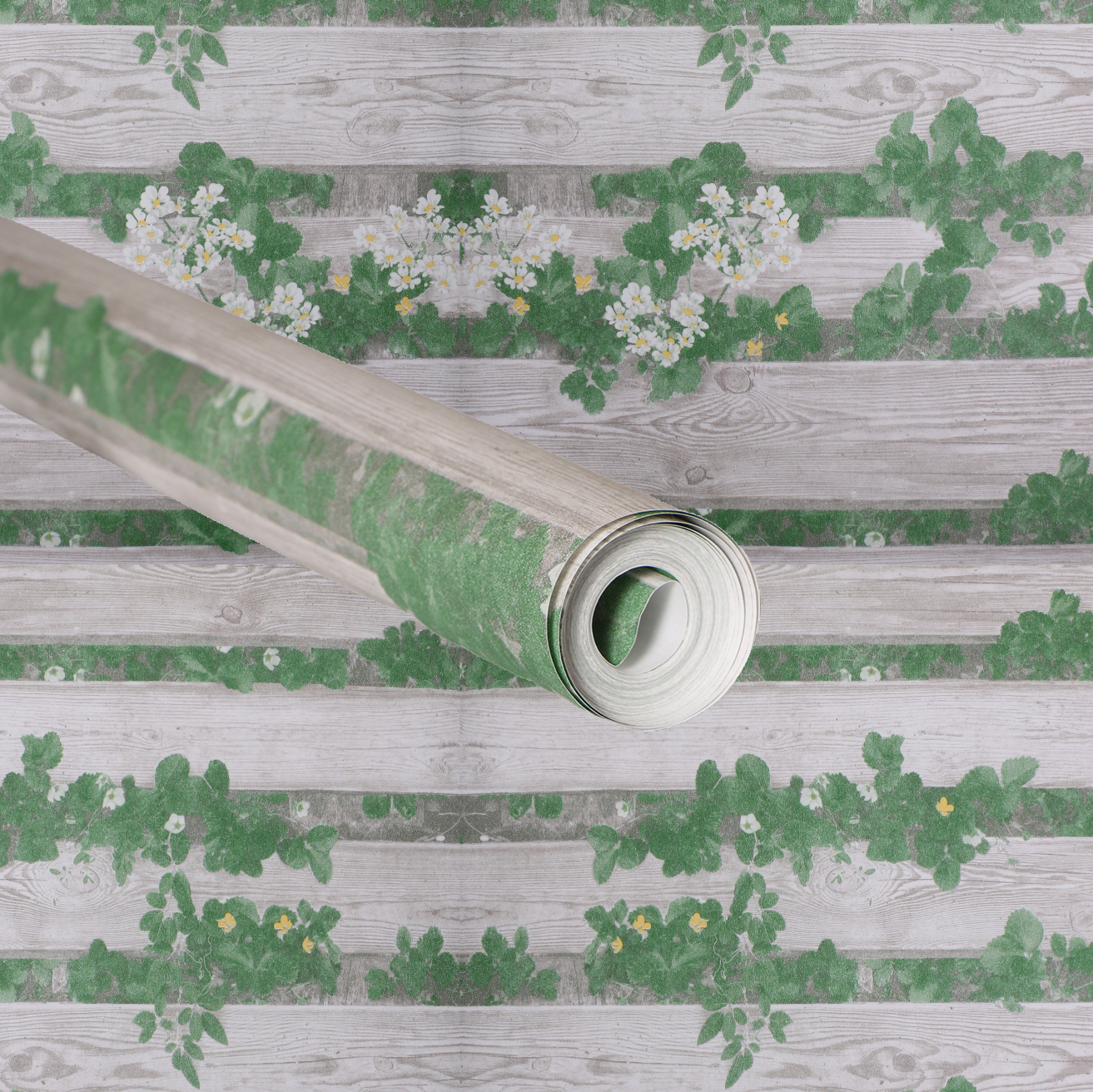 Hh-90402 Non-woven Fancy Leaves Wallpaper