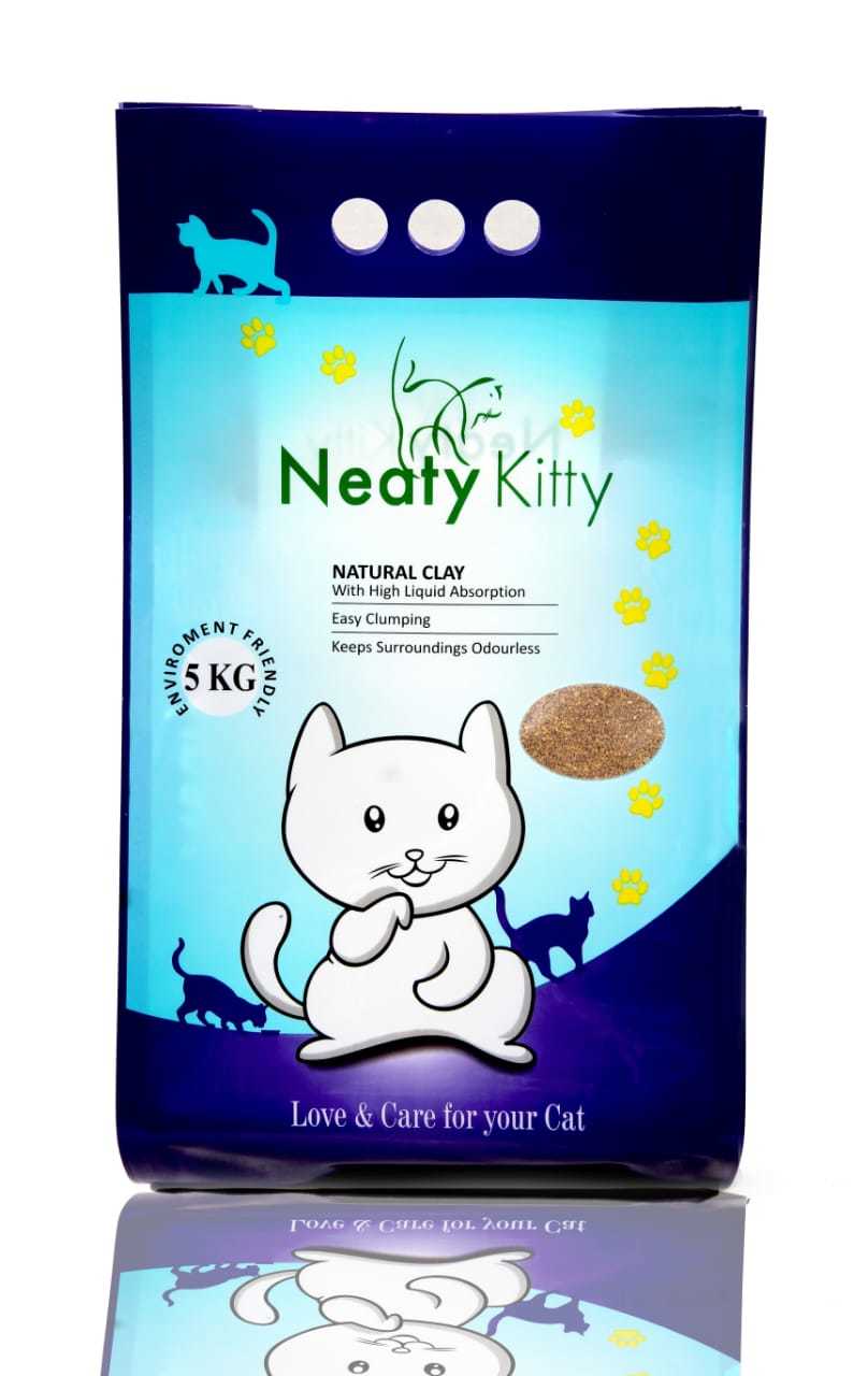 Neaty Kitty Clumping Cat Litter - Bentonite, 3 Mm | Quick Clumping, Superior Odor Control, Easy Clean-up, Soft Texture