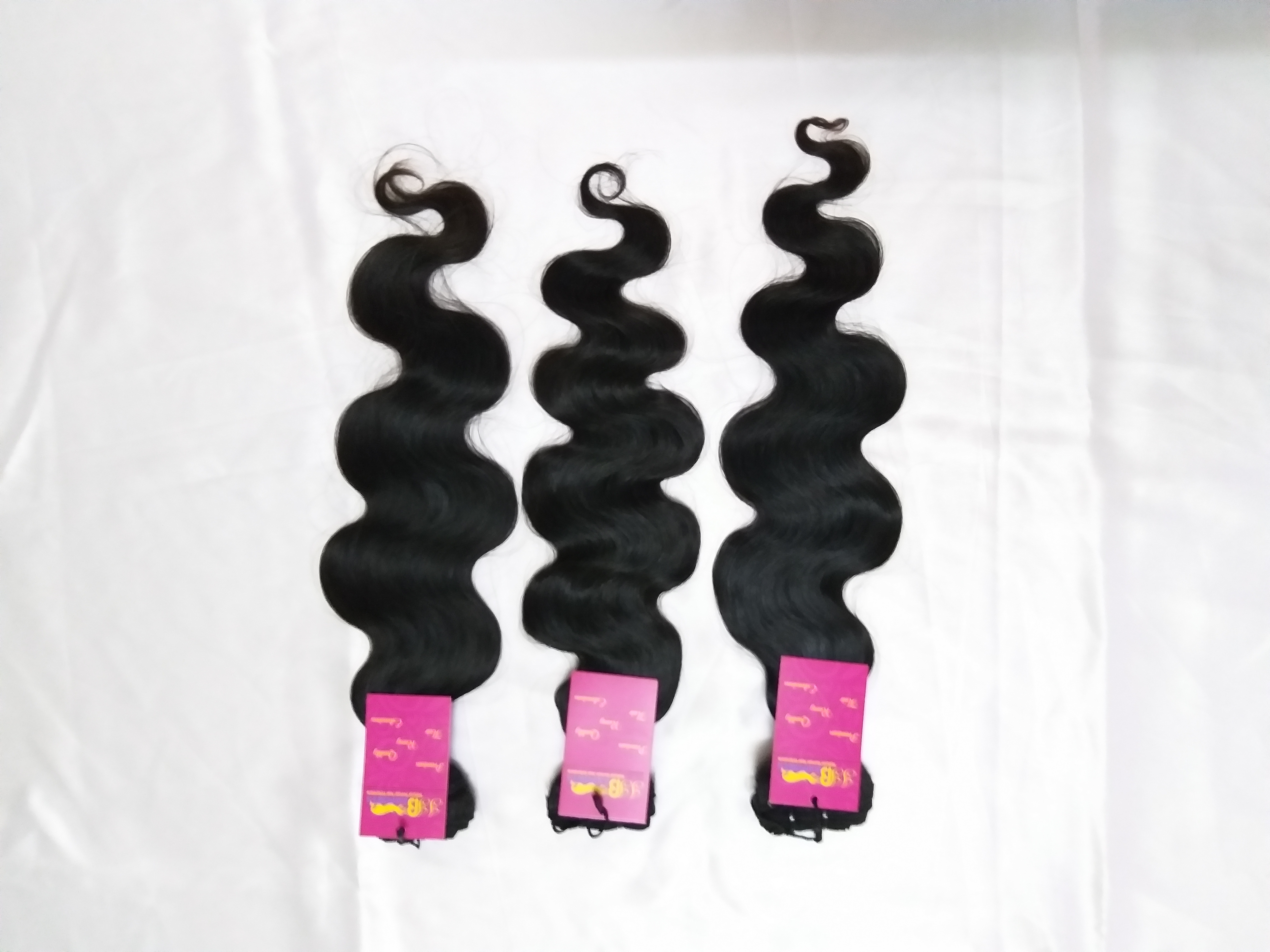 Virgin Body Wave Hair Bundle With Closure Frontal Human Hair - Color: Natural Black