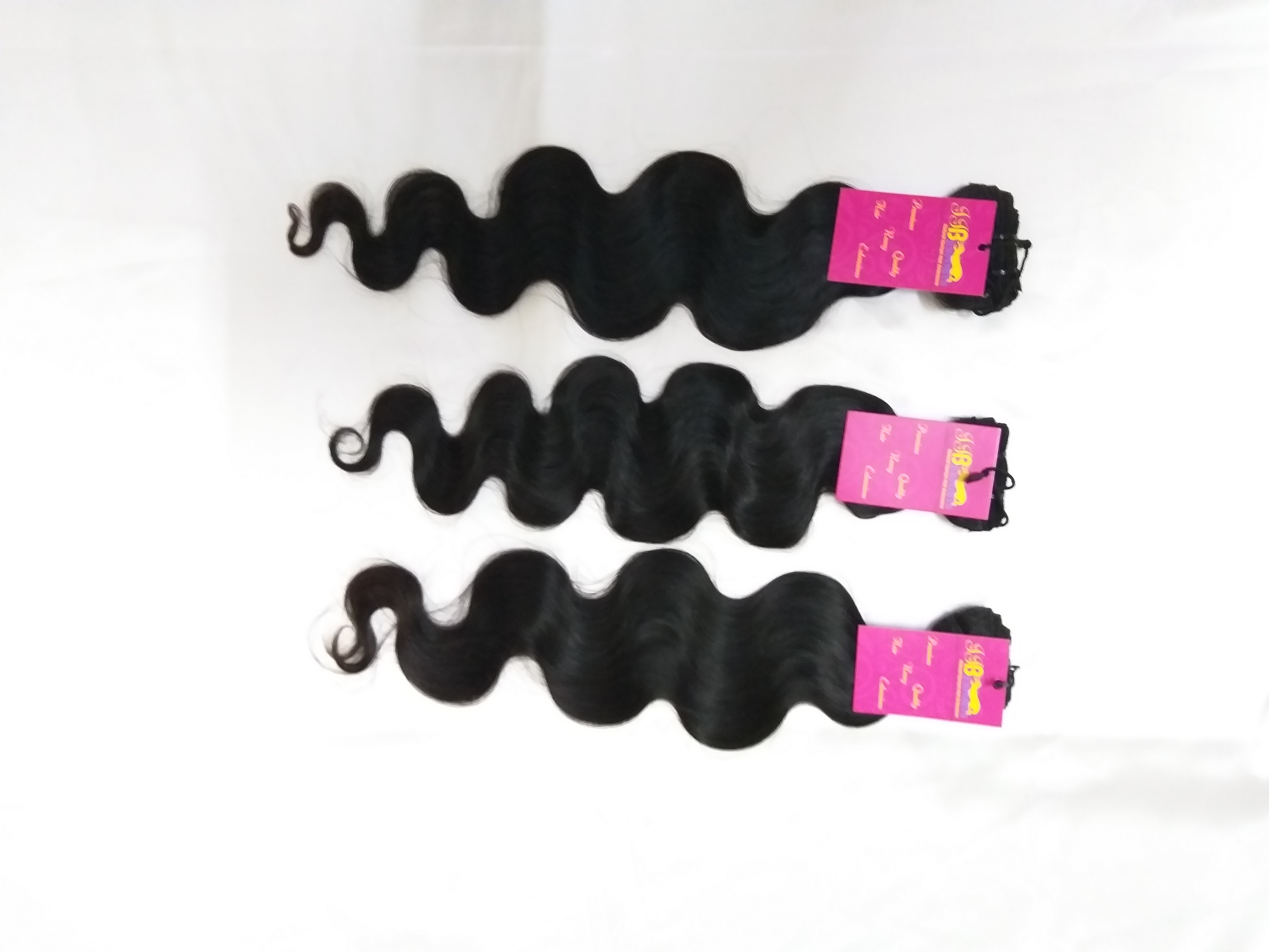Virgin Body Wave Hair Bundle With Closure Frontal Human Hair - Color: Natural Black