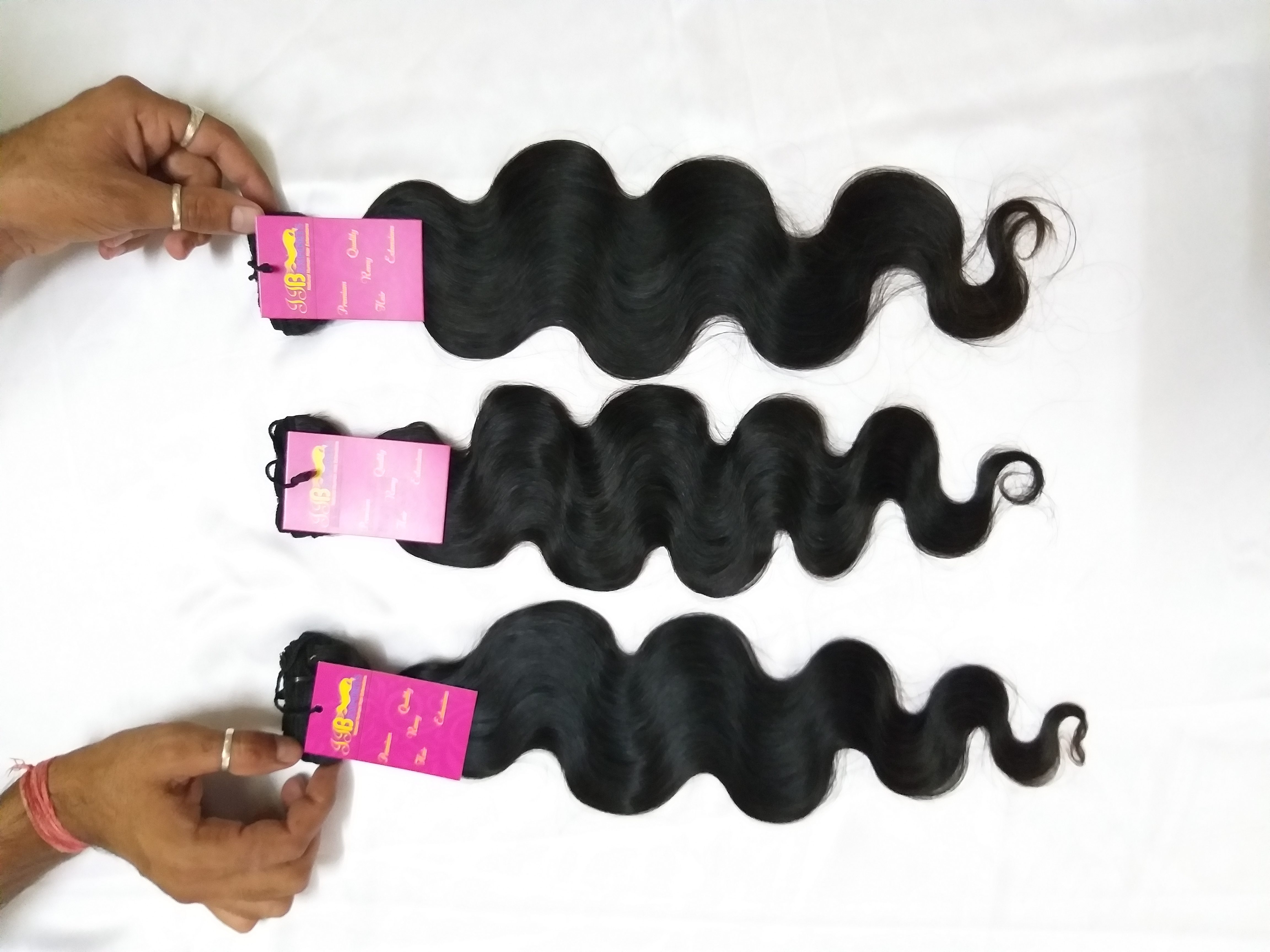 Virgin Body Wave Hair Bundle With Closure Frontal Human Hair - Color: Natural Black