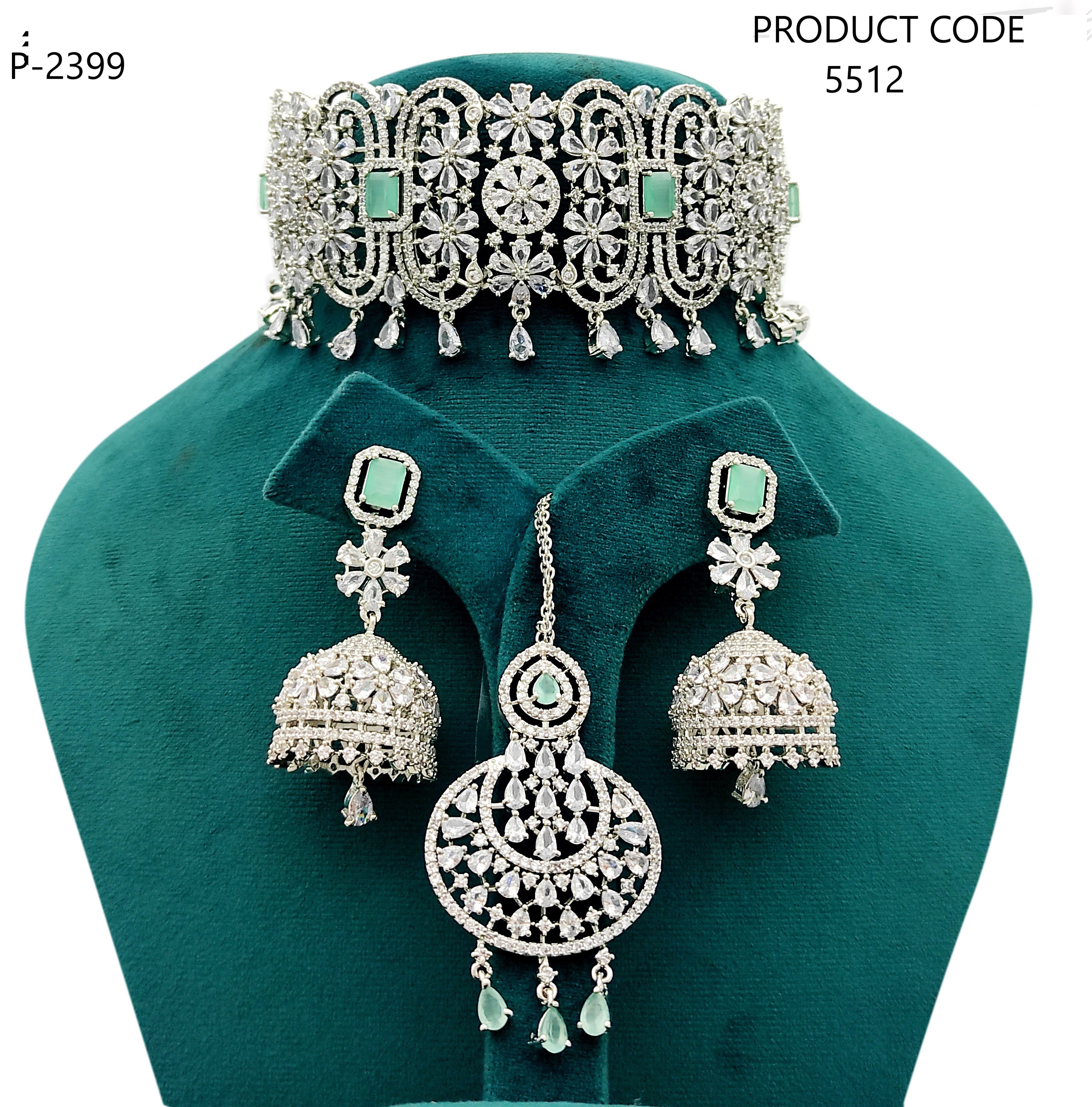 Stylish Women's Necklace Set - Adjustable Free Size | Silver Plated With Artificial Stones, Multipack Of 1