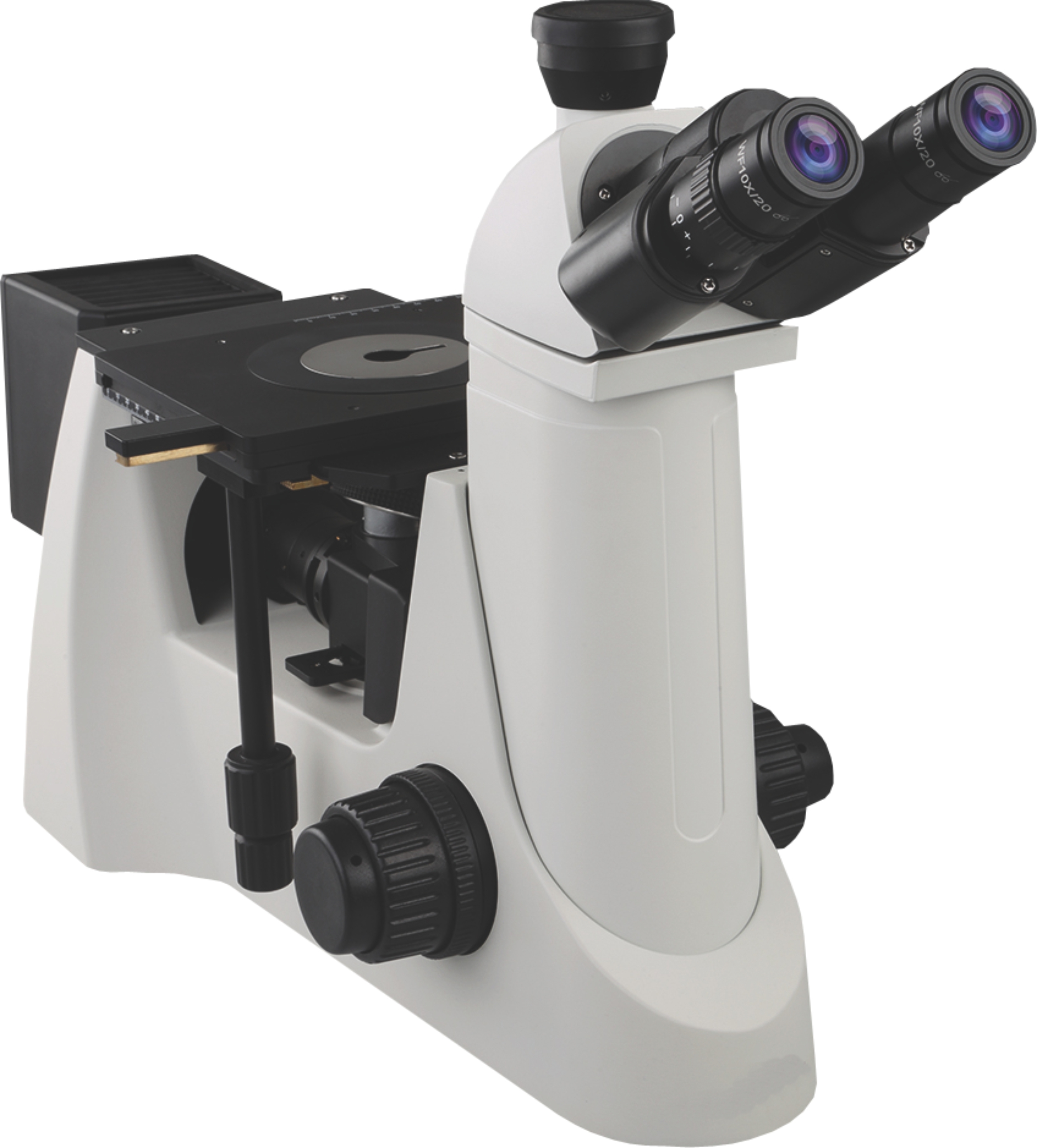 Inverted Metallurgical Microscope - Metal, 100x-1000x Magnification | Led Illumination, Wf10x Eyepiece, Mechanical Stage, Multiple Objective Lenses
