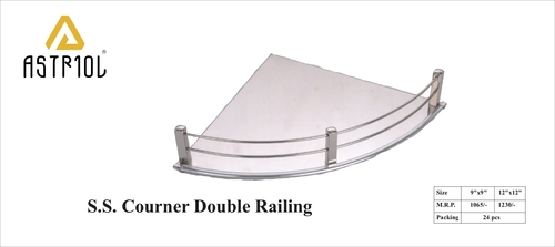 S S Corner Double Railing