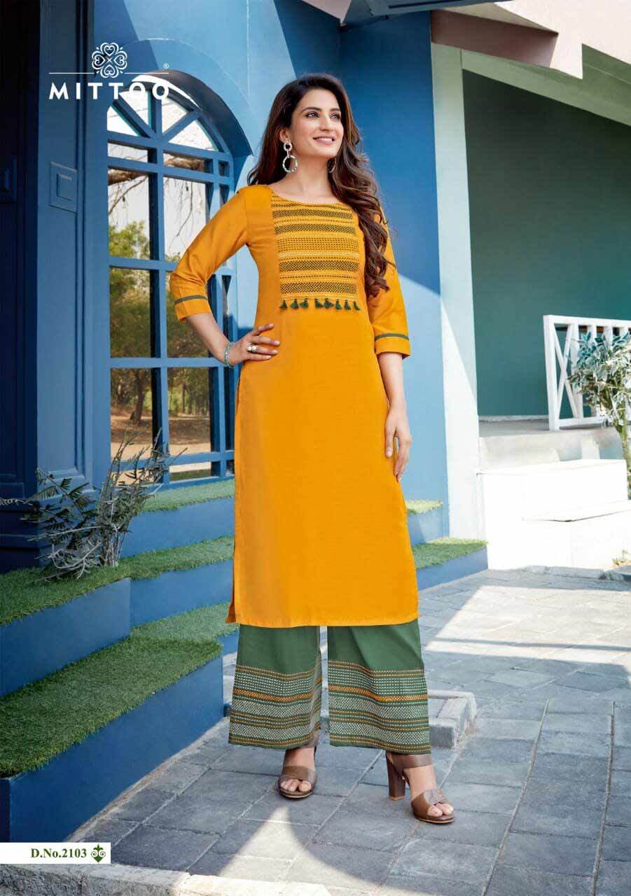Dry Cleaning Panghat Vol 16 Straight Rayon Embroidery Kurtis With Plazzo Set