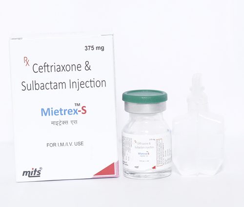 Ceftriaxone 250 mg & Sulbactam 125 mg Injection - Antibiotic Combination for Comprehensive Infection Treatment | Effective Against Brain, Lung, Heart, Stomach, Urinary Tract, Bone, Skin, and Blood Infections