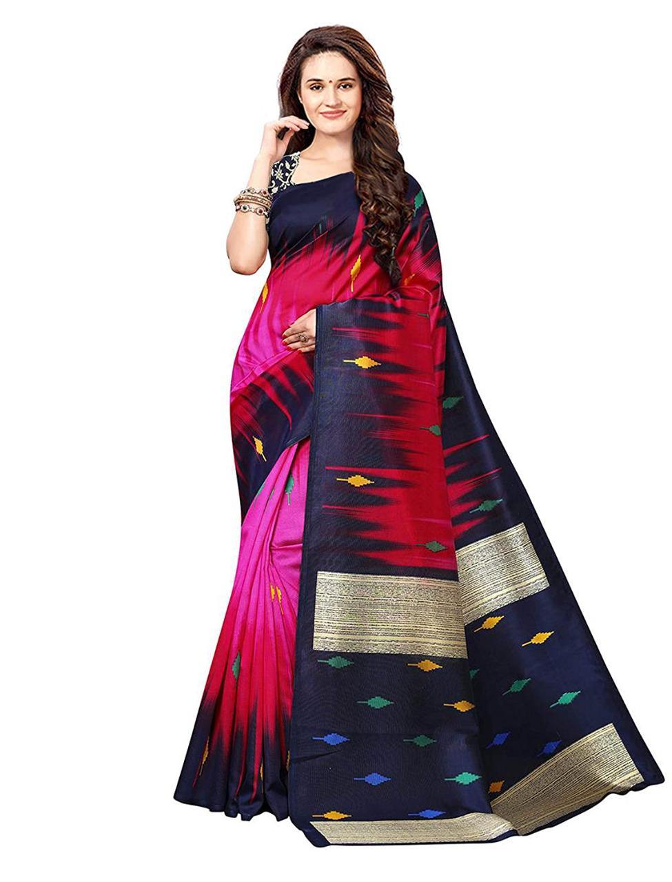 Mysure Saree - Mysure Silk Fabric Customized Size Regular Color | Heavy Digital Printed Design Breathable & Washable Casual Dress Type