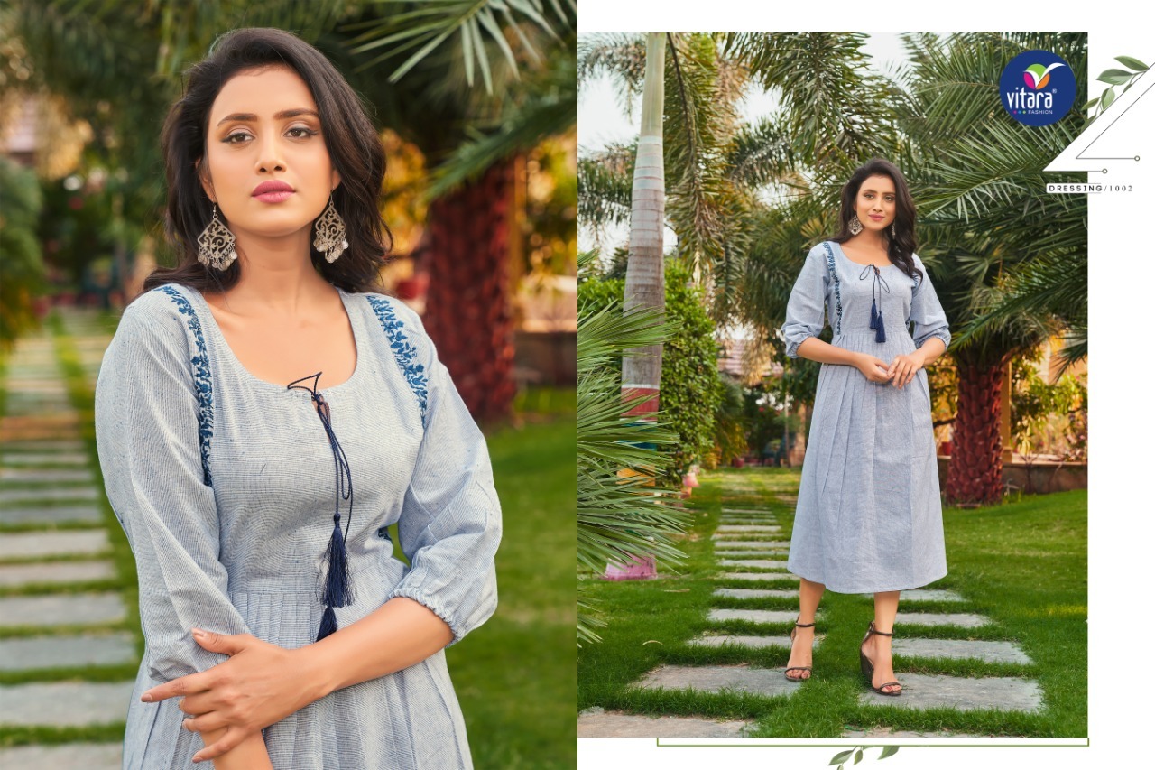 Dry Cleaning Vitara Fashion By Eliza-2 Cotton Kurtis Catalogue