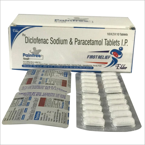 Diclofenac Sodium and Paracetamol - 50mg/325mg Film-Coated Tablets | Pack of 10, Room Temperature Storage