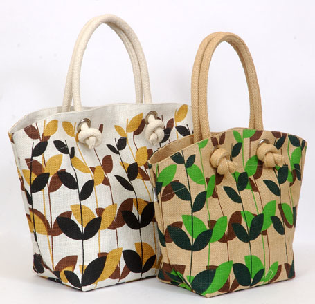 Jute Ladies Bags - 40 X 32 X 13 Cm | Eco Friendly, Durable & Sturdy, Shoulder Length Handle, Customizable Color & Design