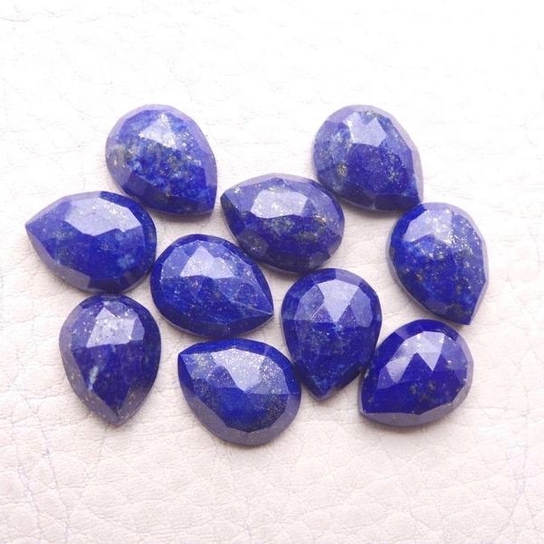 3x5mm Lapis Lazuli Rose Cut Pear Loose Gemstones Grade: Aaa