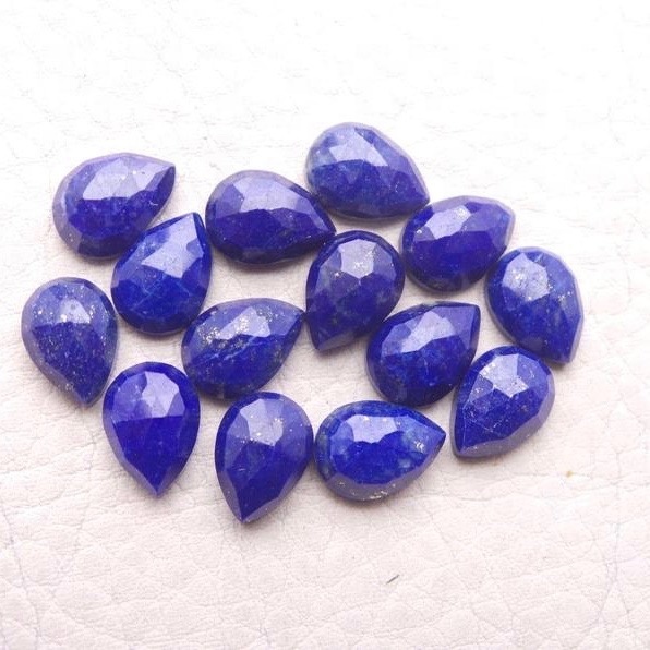 3x5mm Lapis Lazuli Rose Cut Pear Loose Gemstones Grade: Aaa