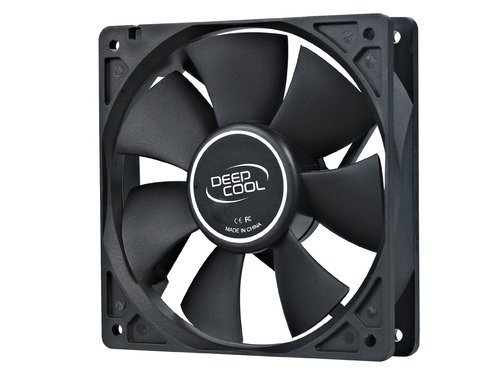 Industrial DC Brushless Cooling Fan - Plastic Material, Square Frame, Black Color, 7 Blades, Wall Mounted, Electrical Power Source, 1 Year Warranty