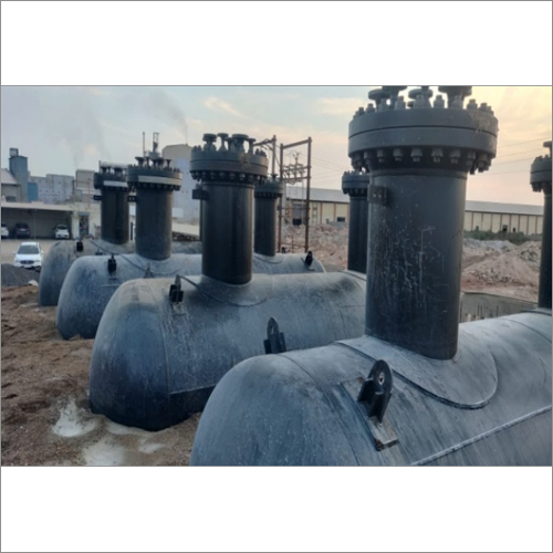 Black Propane Mounded Tank