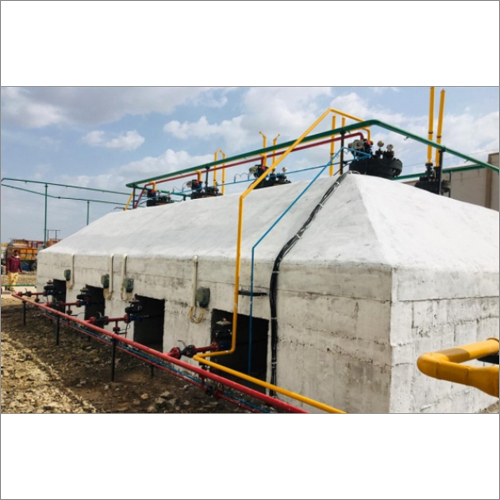 White Propane Mounded Tank