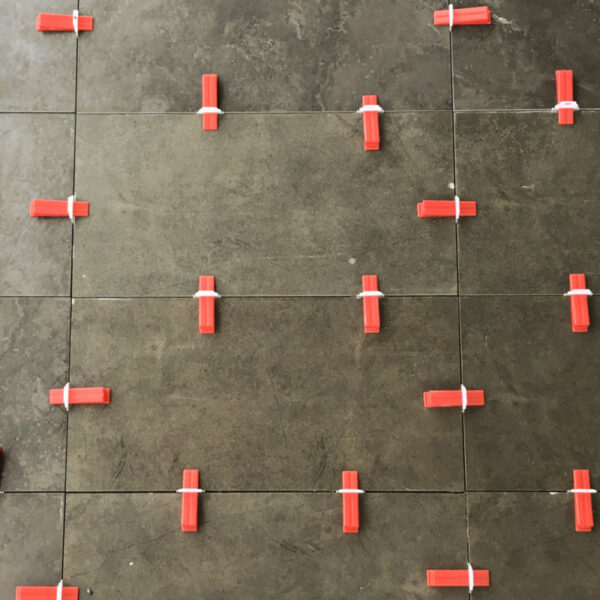 Tile Wedge - Ppcp Material, Size 12 | Red Color, Ideal For Secure Tile Connections