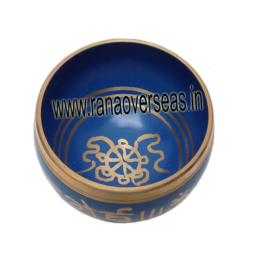 Tibetan Singing Bowl - Polished Metal, Perfectly Sized for Hand, Eco-Friendly Material, Ideal for Healing and Mindfulness | Produces Heavenly Sounds, Includes Dual Surface Pencil Grip Mallet and Hand-Sewn Designer Cushion