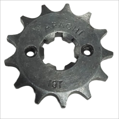 Motorcycle Chain Sprocket - Mild Steel, 13 Teeth | Shot and Zinc Plated Finishing, Perfect for Chain Size 428 & 420