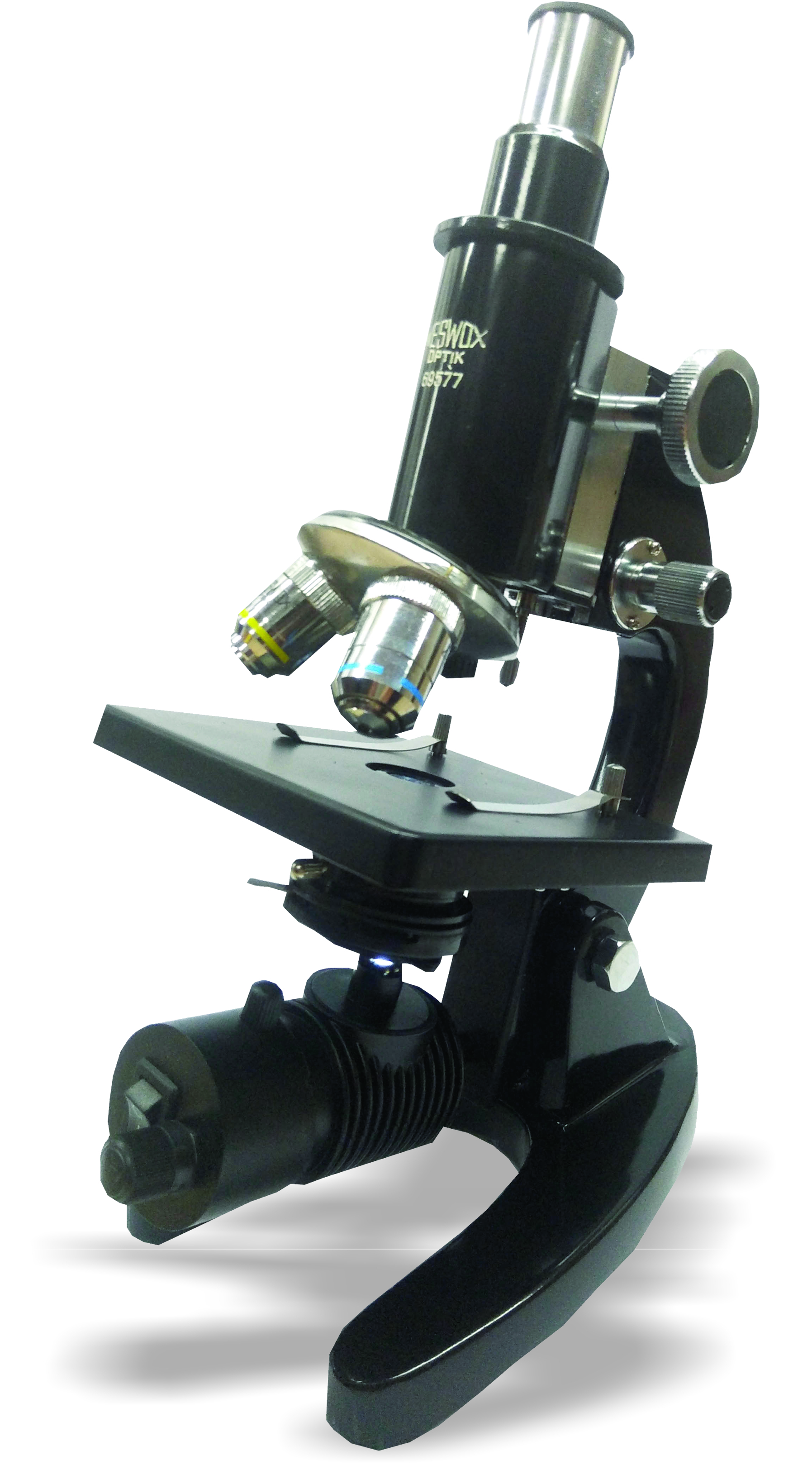 Junior Student Compound Microscope - Monocular Body, 160+1mm Viewing Tube, Triple Revolving Nosepiece, 100x-675x Magnification | Durable Brass Components, Precise Rack & Pinion Focusing, Classroom Friendly Design, Shockproof Packaging