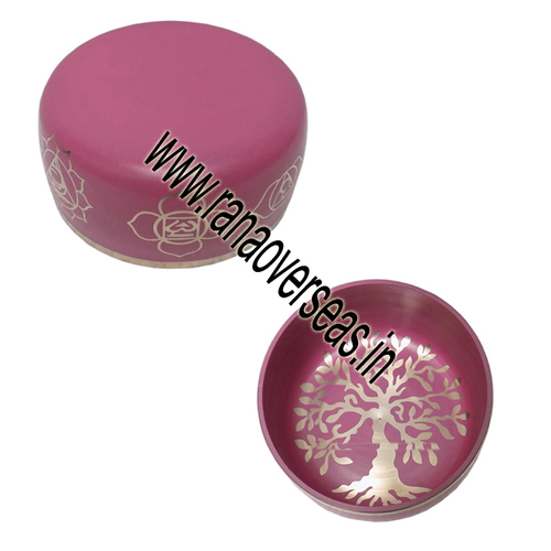 Eco-Friendly Seven Chakra Tibetan Meditative 6 Inch Flower Of Life Design Singing Bowl