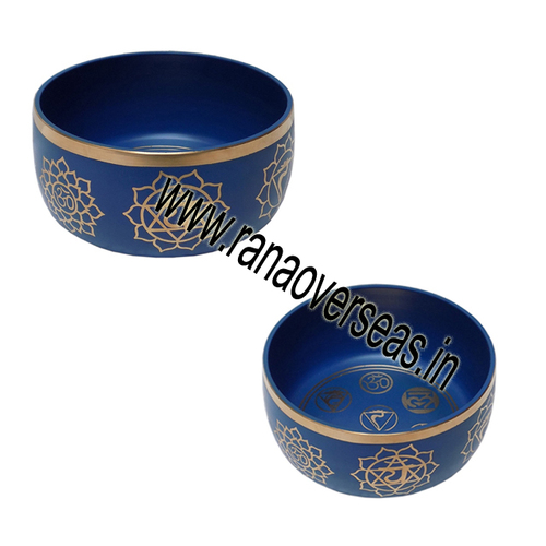 Eco-Friendly Seven Chakra Tibetan Meditative 6 Inch Flower Of Life Design Singing Bowl