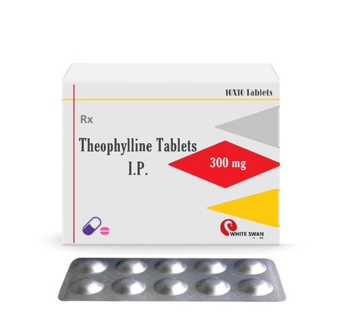 Theophylline Tablets - 100 mg, 300 mg, 400 mg, 600 mg | Muscle Relaxation, Air Passage Opening, Store in Cool & Dry Place