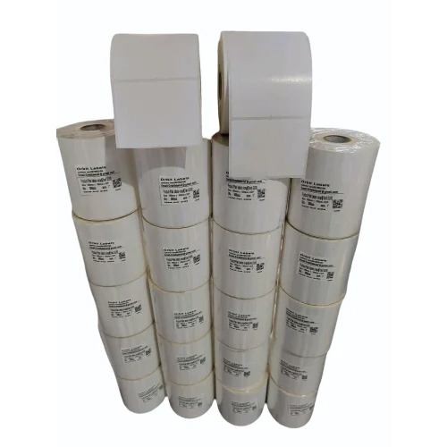 सफेद स्वयं चिपकने वाला लेबल