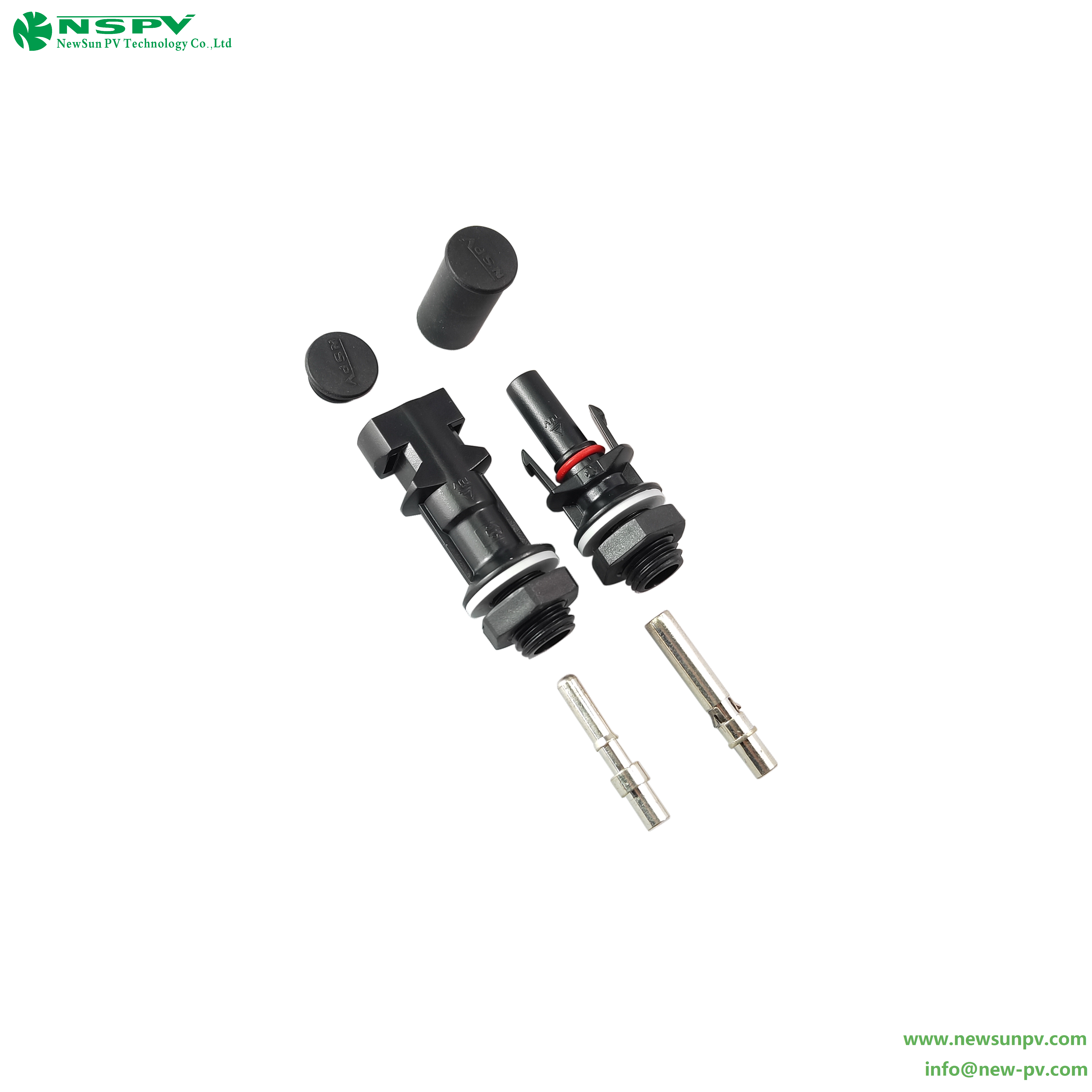 Black 1000vdc Pv4.0 Solar Panel Connector At Good Universality With Mc4