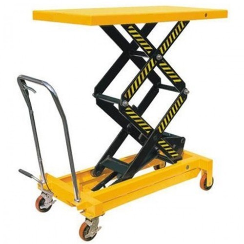 Manual Scissor Lift Table - Mild Steel, 1900x1120x950 Mm | 6000 Mm Max Height, 1600 Kg Capacity, Durable & Easy To Operate, Rust Proof